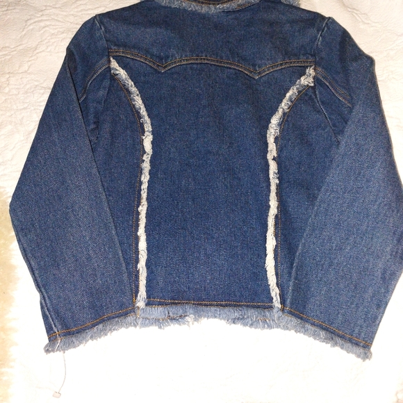 BARBIE GIRLS EMBROIDERED JEAN JACKET BLAZER - Picture 8 of 11